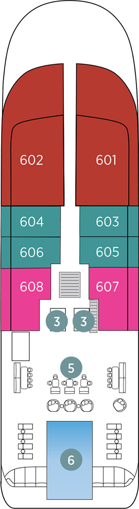Emerald Kaia Deck 6 deck plan