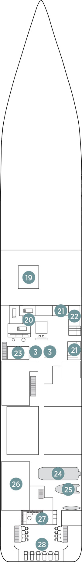 Emerald Kaia Deck 2 deck plan