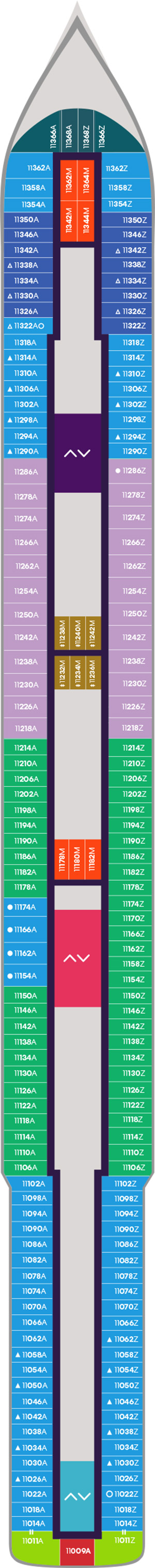 Scarlet Lady Deck 11 deck plan