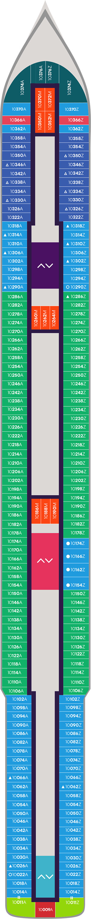 Scarlet Lady Deck 10 deck plan