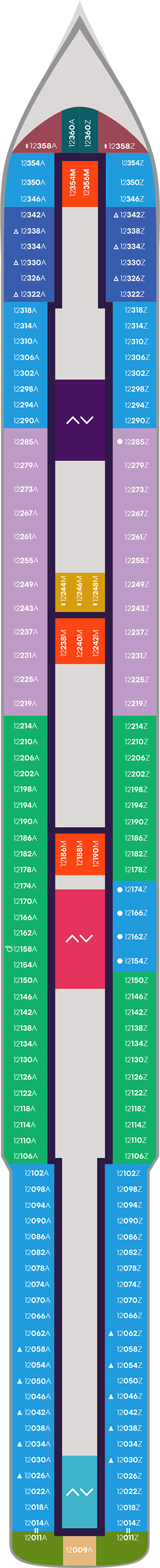 Valiant Lady Deck 12 deck plan