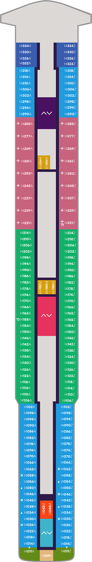 Valiant Lady Deck 14 deck plan