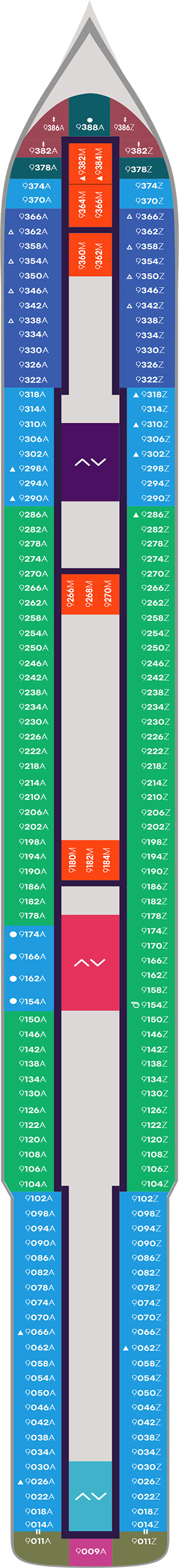 Valiant Lady Deck 9 deck plan