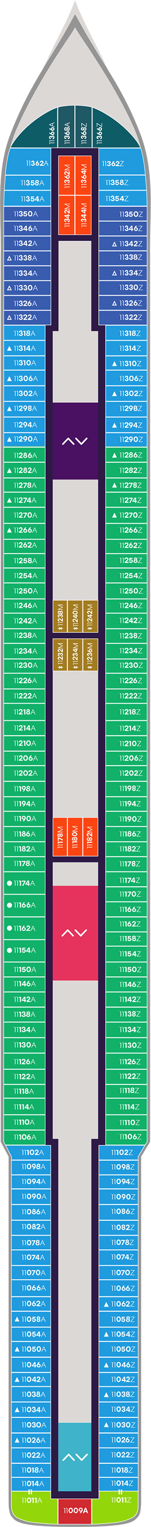 Resilient Lady Deck 11 deck plan