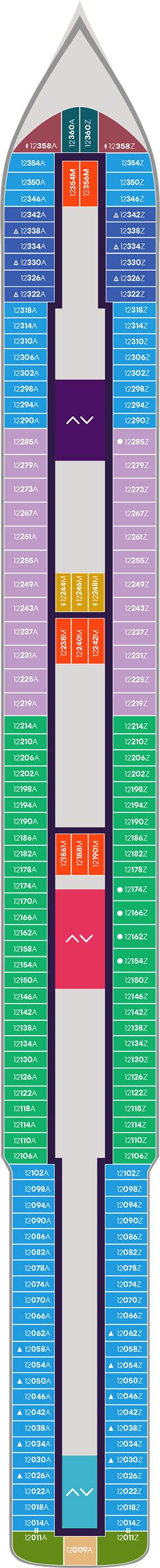 Resilient Lady Deck 12 deck plan