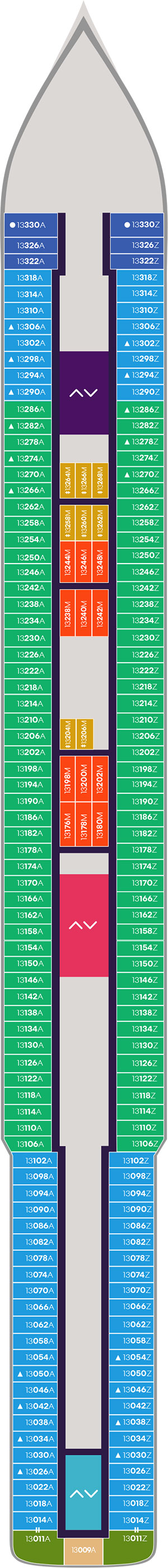 Resilient Lady Deck 13 deck plan