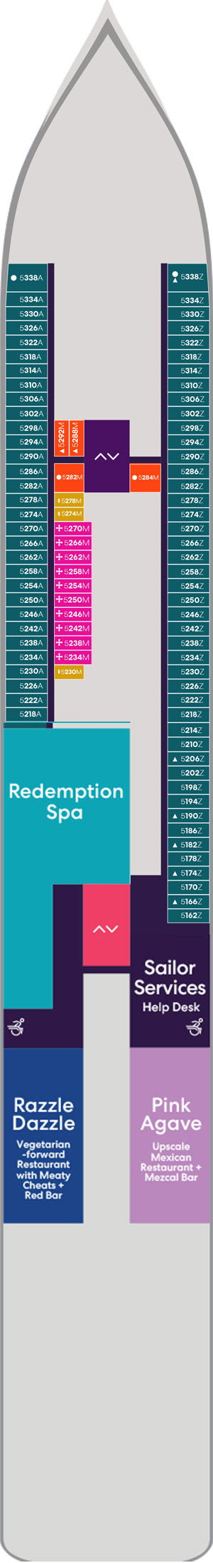 Resilient Lady Deck 5 deck plan