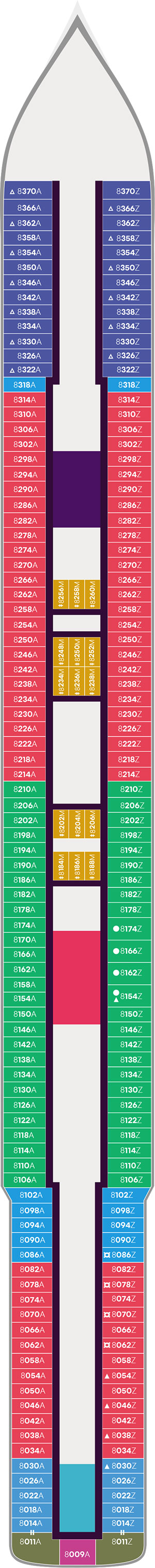 Resilient Lady Deck 8 deck plan