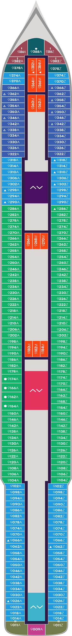 Resilient Lady Deck 9 deck plan