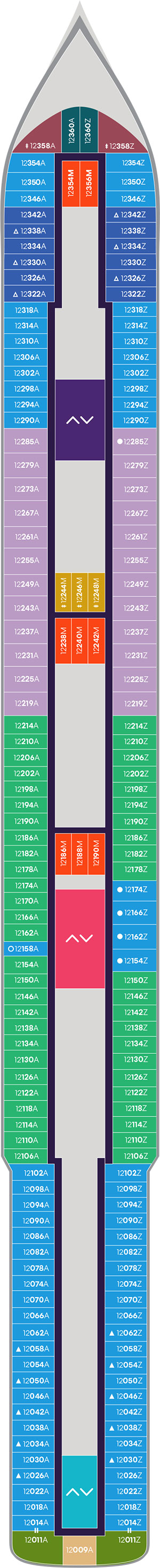 Brilliant Lady Deck 12 deck plan