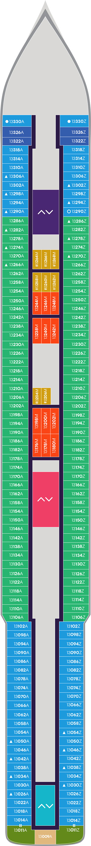 Brilliant Lady Deck 13 deck plan