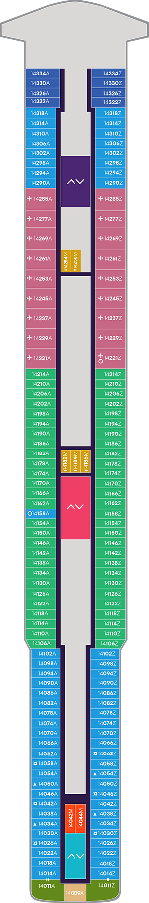 Brilliant Lady Deck 14 deck plan