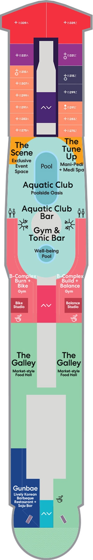 Brilliant Lady Deck 15 deck plan