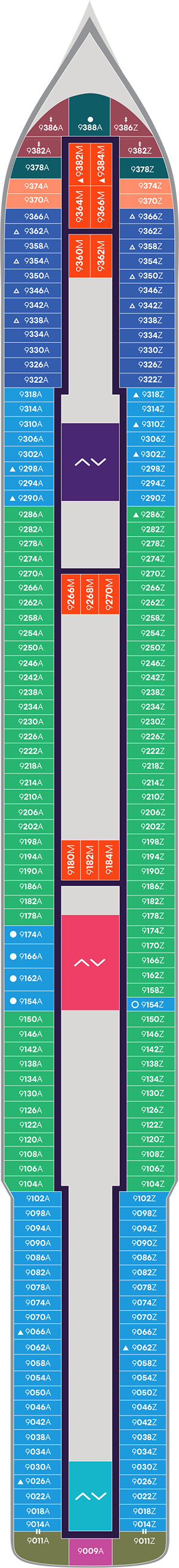 Brilliant Lady Deck 9 deck plan