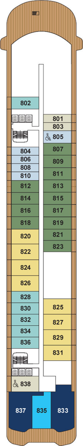 Ilma Deck 8 deck plan