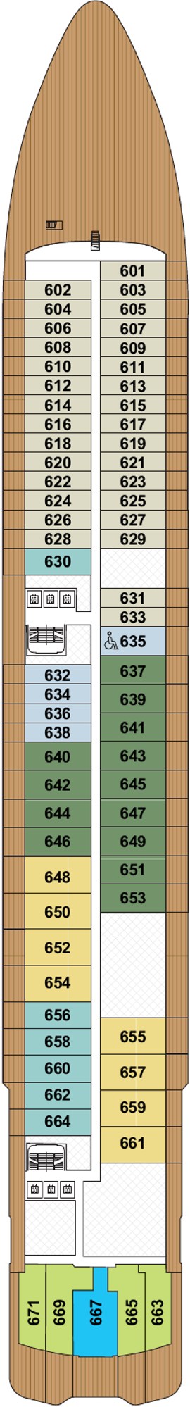 Luminara Deck 6 deck plan