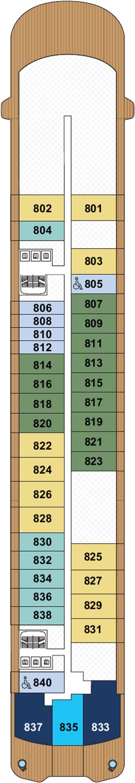 Luminara Deck 8 deck plan