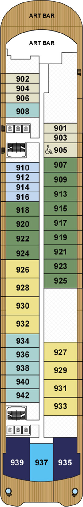 Luminara Deck 9 deck plan