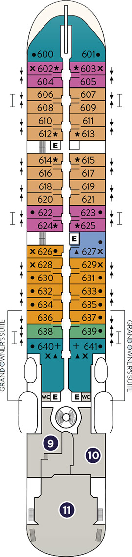 Star Pride Deck 6 deck plan