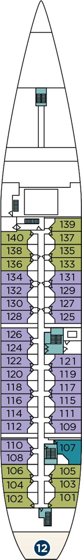 Wind Spirit Deck One deck plan