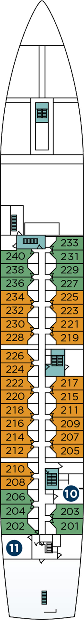 Wind Spirit Deck Two deck plan