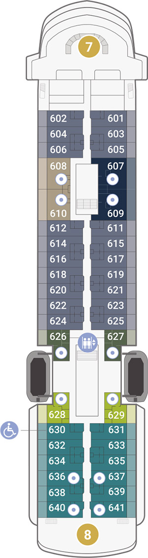 World Navigator Deck 6 deck plan