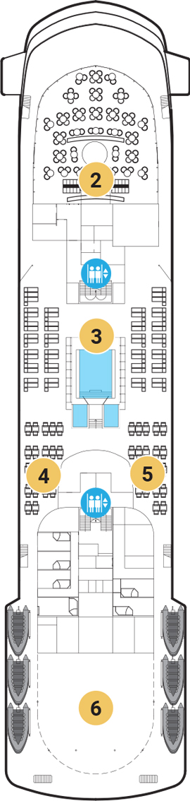 World Traveller Deck 7 deck plan