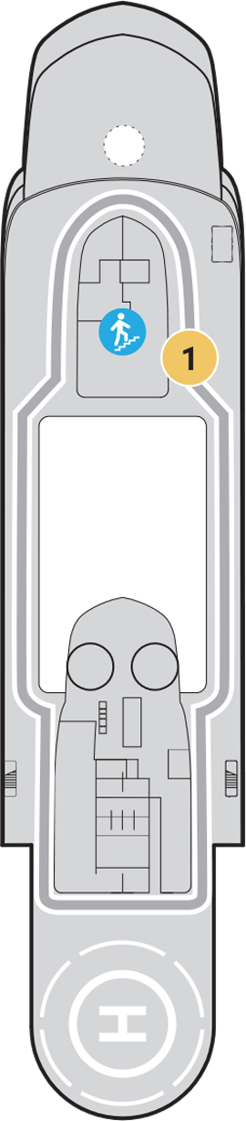 World Voyager Deck 8 deck plan