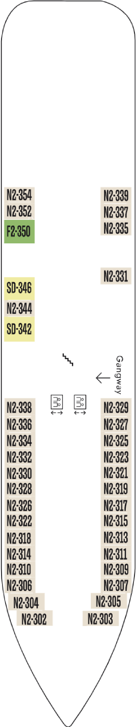 MS Fram Deck 3 deck plan