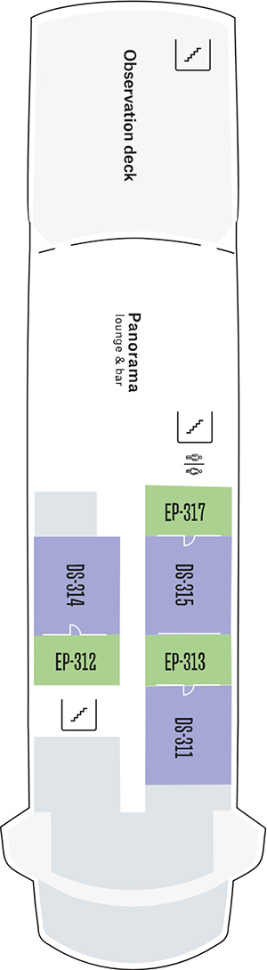 MS Santa Cruz II Deck 4 deck plan