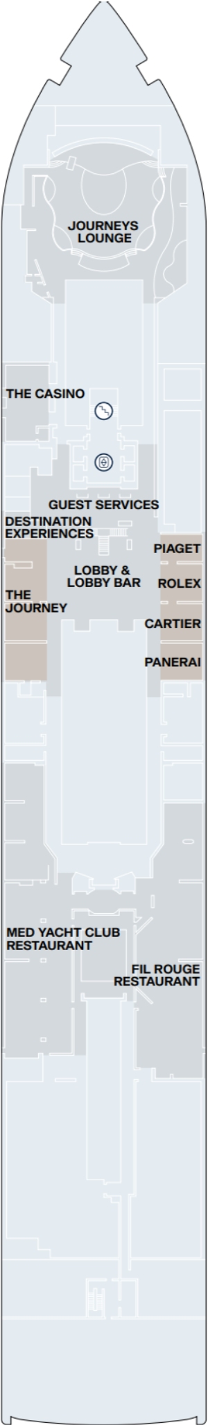 Explora I Deck 4 deck plan