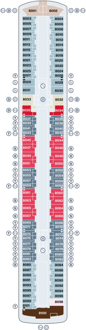 Explora I Deck 8 deck plan