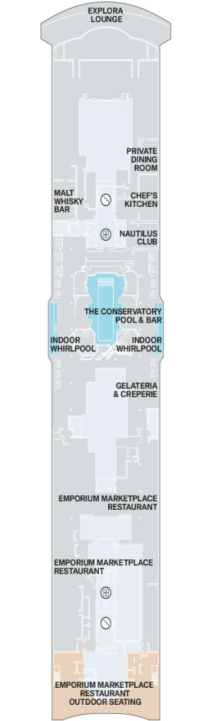 Explora II Deck 11 deck plan