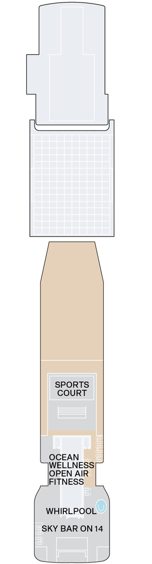 Explora II Deck 14 deck plan