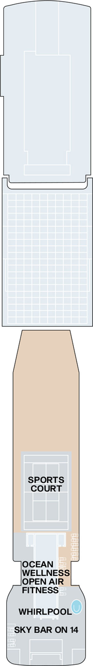 Explora III Deck 14 deck plan