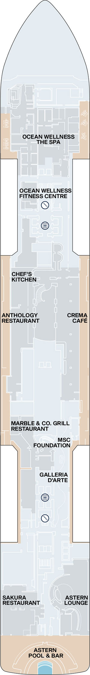 Explora III Deck 5 deck plan