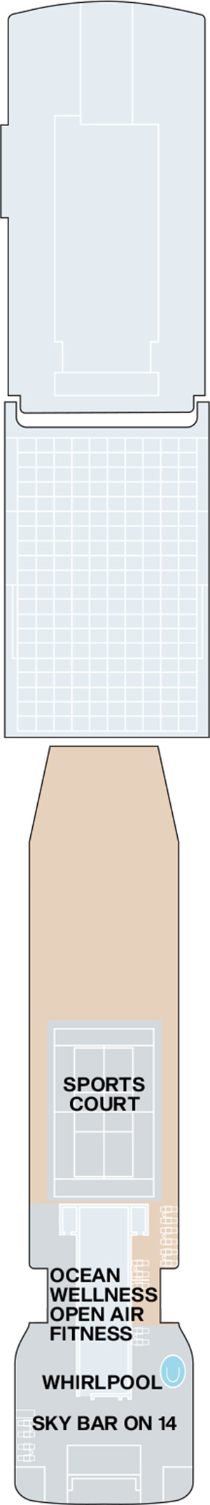 Explora IV Deck 14 deck plan
