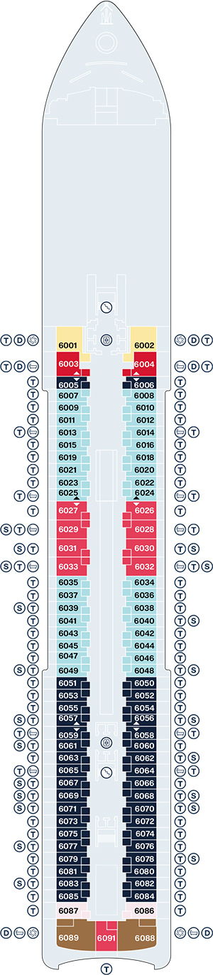 Explora IV Deck 6 deck plan