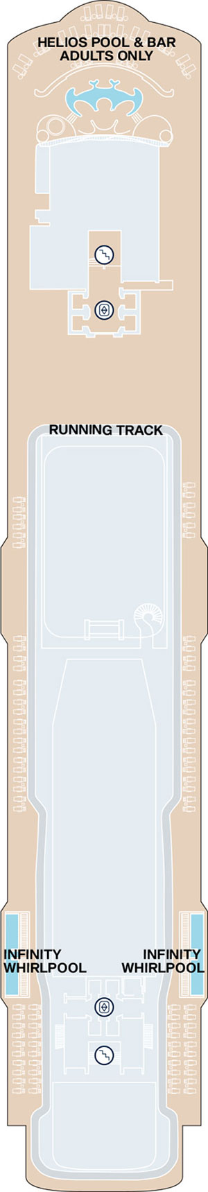 Explora V Deck 12 deck plan