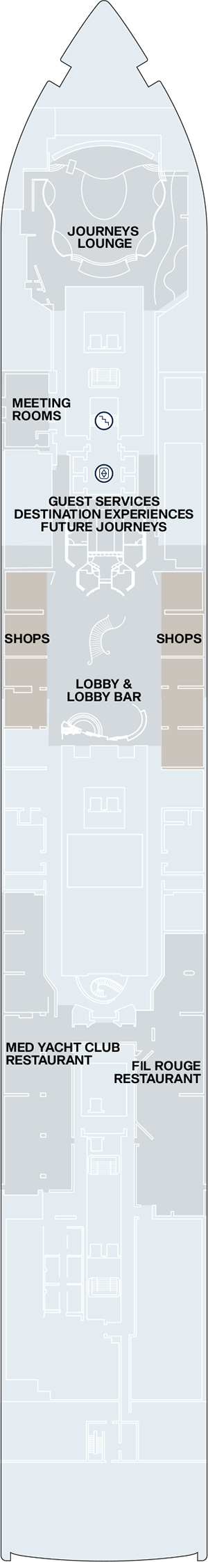 Explora V Deck 4 deck plan