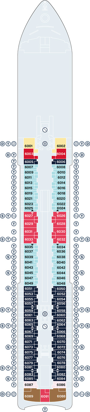 Explora V Deck 6 deck plan