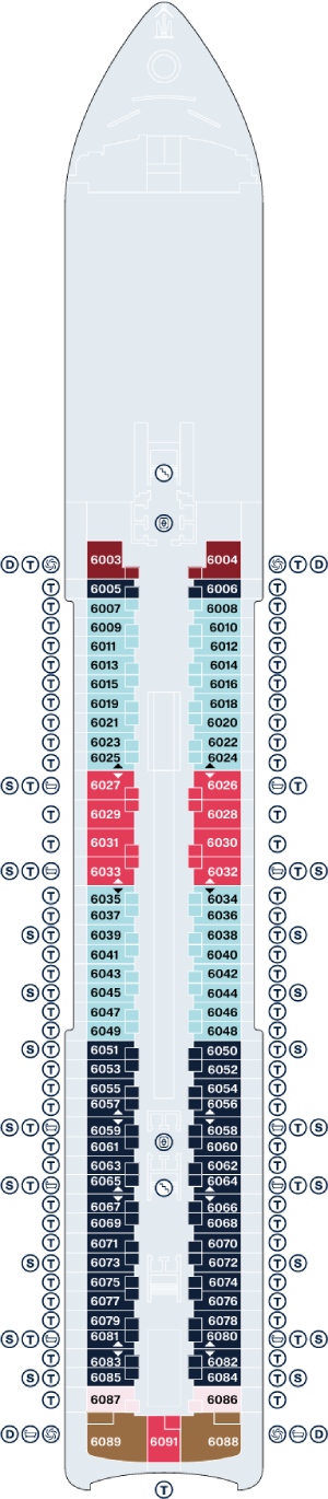 Explora VI Deck 6 deck plan