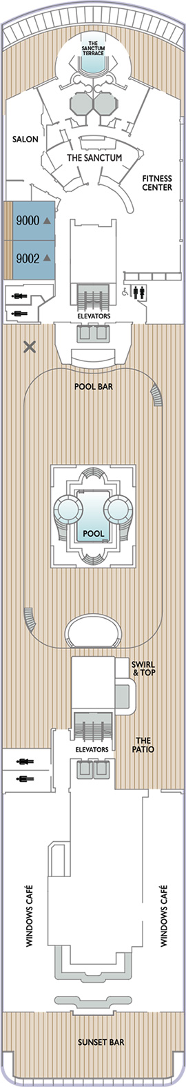 Azamara Quest Deck Nine deck plan