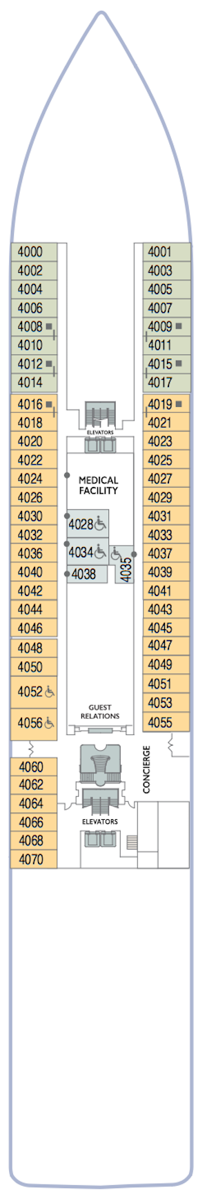 Azamara Onward Deck 4 deck plan