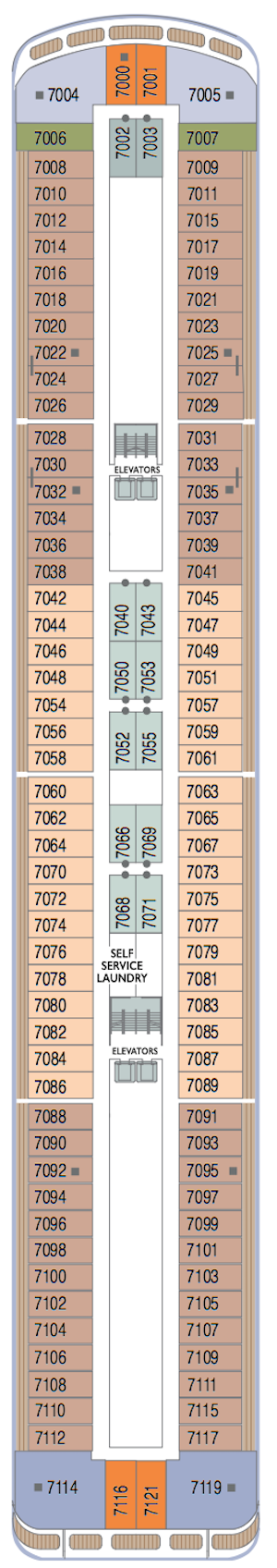 Azamara Onward Deck 7 deck plan