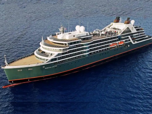 Seabourn Venture ultra-luxury expedition ship at sea