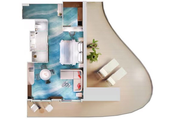 Concierge Family Stateroom with Oceanview Verandah