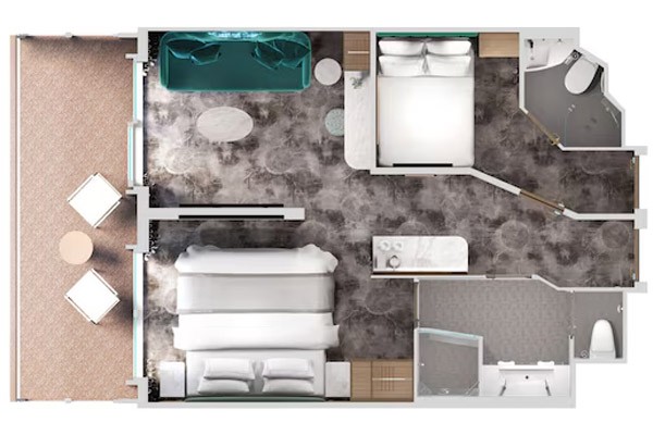 Concierge Family Stateroom with Garden View Verandah