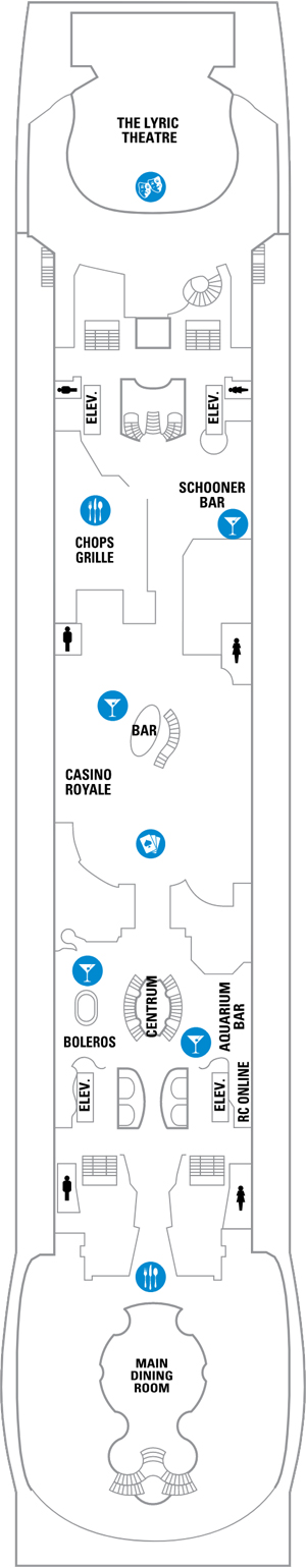 Adventure of the Seas Deck 4 deck plan