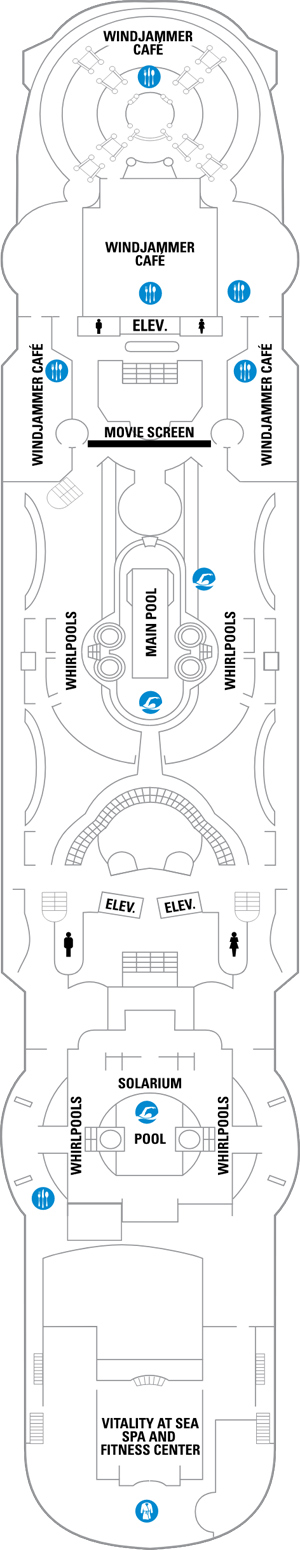 Grandeur of the Seas Deck 9 deck plan
